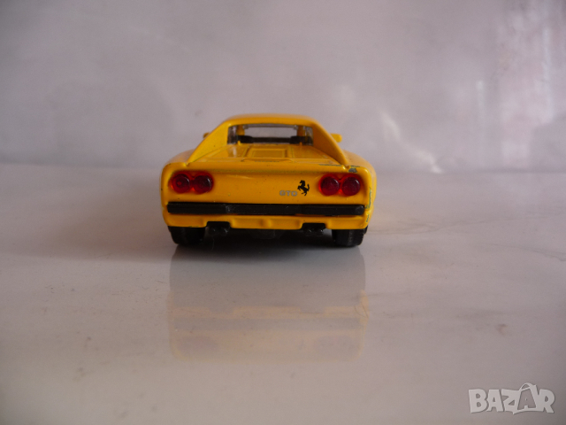 Ferrari GTO Bburago Ферари колекционерска количка жълто, снимка 5 - Колекции - 44518796