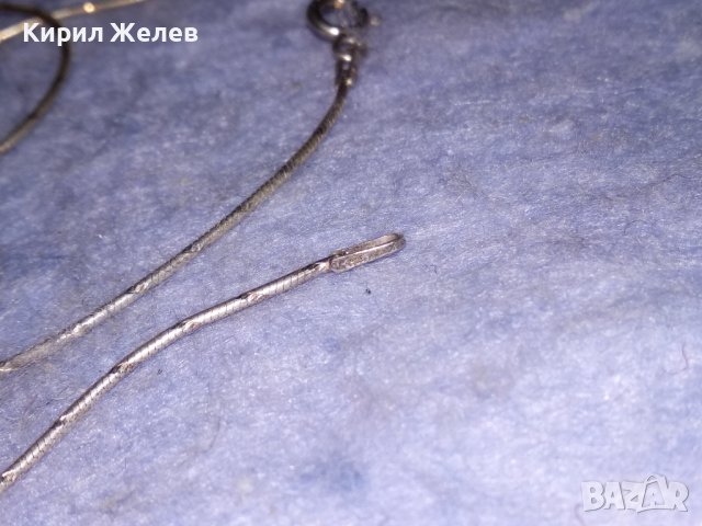 ДЕБЕЛО ПОСРЕБРЕН СРЕБЪРЕН ВИНТИДЖ АРТ МОДЕЛ КРЪСТ с ПОСРЕБРЕНА ВЕРИЖКА и ПЕЧАТИ 925 / 30840, снимка 15 - Колиета, медальони, синджири - 40552645