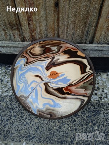 Керамична чиния,ръчна изработка за стена, снимка 5 - Декорация за дома - 34437445