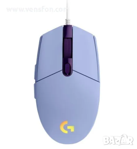 Геймърска мишка Logitech G102 LightSync, RGB, Оптична, Жична, USB /лилав/, снимка 4 - Клавиатури и мишки - 49435698