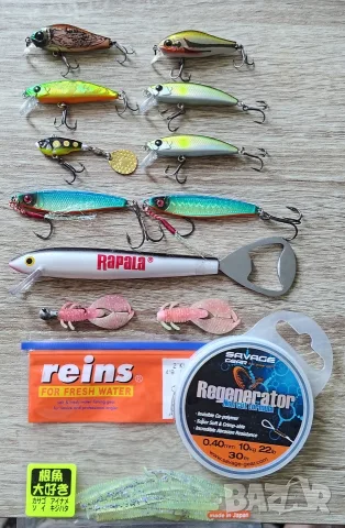 Комплект воблера силикони ZipBaits Savage Gear Reins 40Евро всичко 