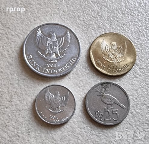 Монети. Индонезия. Индонезийски рупии . 4 бройки., снимка 12 - Нумизматика и бонистика - 39142116