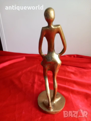 АВТОРСКА Бронзова  Пластика , Статуетка , Фигура, снимка 5 - Антикварни и старинни предмети - 51125293
