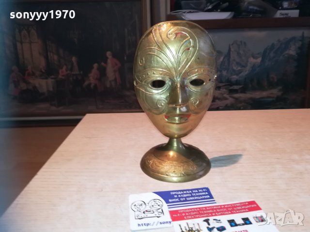 FACE-МАСКА-МЕД//МЕСИНГ-ВНОС шВЕИЦАРИЯ 0411201829, снимка 12 - Колекции - 30675705