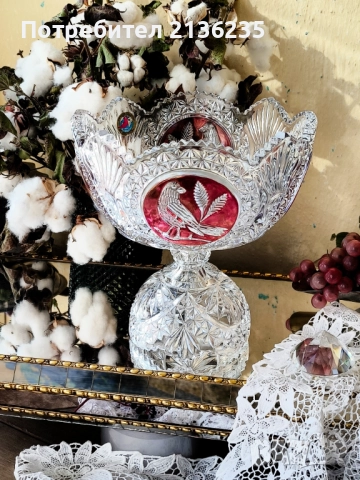 Кристални съдове Hofbauer „Byrdes“ , снимка 4 - Антикварни и старинни предмети - 52012701