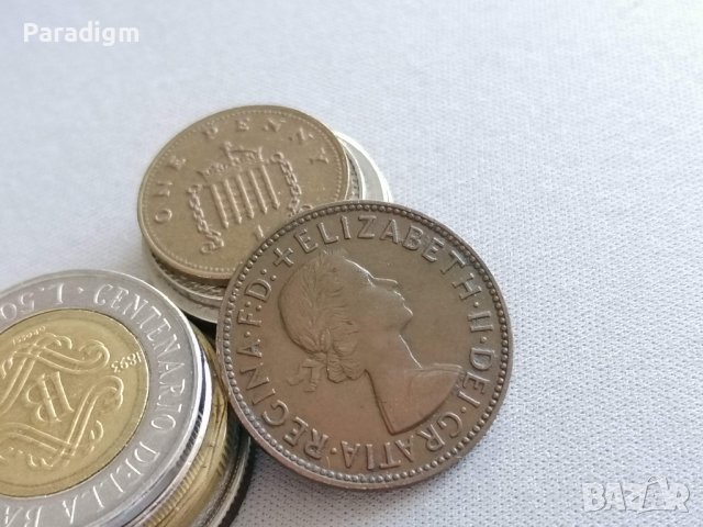 Монета - Великобритания - 1/2 (половин) пени | 1958г., снимка 2 - Нумизматика и бонистика - 39105363