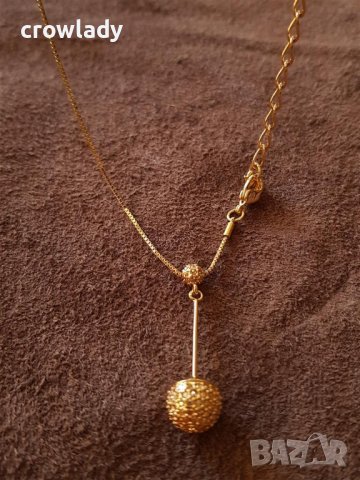 Уникално дизайнерско колие с 18к златно покритие и кристали SWAROVSKI, снимка 8 - Колиета, медальони, синджири - 42272149