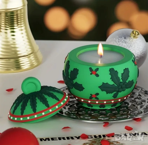 Молд бурканче коледна топка два вида , снимка 12 - Форми - 49667553