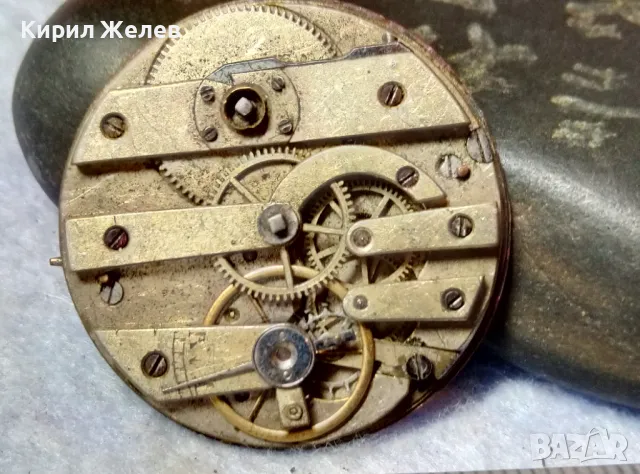 МЕХАНИЗЪМ от СТАР КОЛЕКЦИОНЕРСКИ ШВЕЙЦАРСКИ ДЖОБЕН ЧАСОВНИК с ПОРЦЕЛАНОВ РИМСКИ ЦИФЕРБЛАТ 49630, снимка 4 - Джобни - 48635620