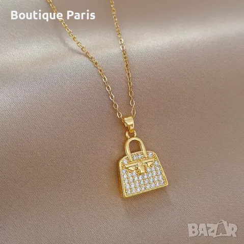 Hermes колие с мойсанити