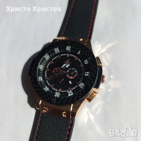 Мъжки луксозен часовник HUBLOT F 1 Gold Edition , снимка 4 - Мъжки - 47362248