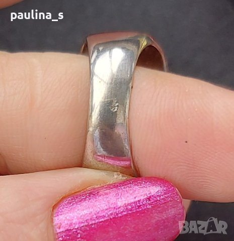 Масивен сребърен пръстен проба 925 и Житен клас , снимка 5 - Пръстени - 44252740