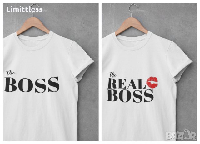 Тениски за влюбени двойки по ваш дизайн, снимка 1