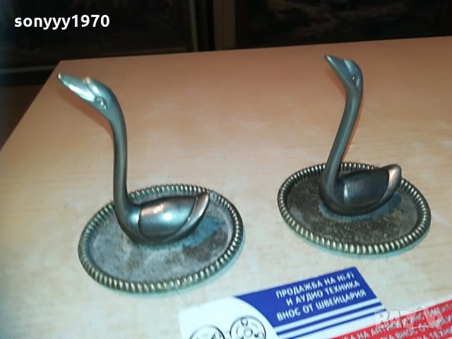 лебеди 2бр-внос франция-10х9х8см, снимка 8 - Колекции - 29631137