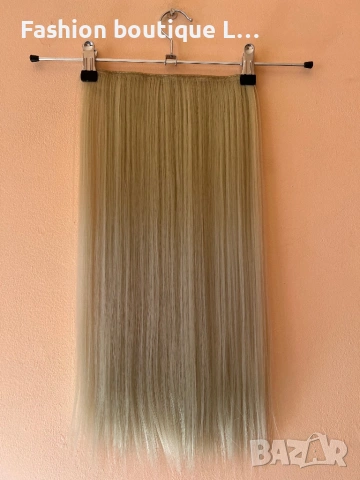 7,65 евро ‼️ 15 лева ‼️  Екстеншън на треса 100 грама ❤️ Дължина - 60 см. ✔️ Ширина - 25 см. 😍  , снимка 4 - Аксесоари за коса - 53025010