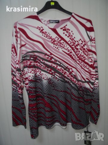 меки блузки в четири десен-големи размери , снимка 5 - Блузи с дълъг ръкав и пуловери - 38734712