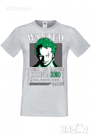 Мъжка тениска One Piece Roronoa Zoro 01,Анимация,игра,Празник,Повод,, снимка 5 - Тениски - 38122196
