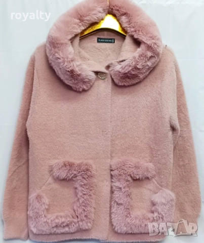 Плътна дамска жилетка ПЕПЕЛ РОЗОВА 