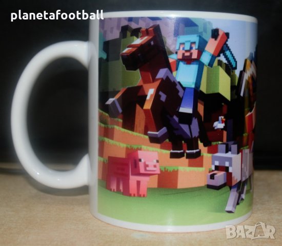 Чаша на МАЙНКРАФТ с име!Детски чаши!Чаши със снимка!MINECRAFT!, снимка 6 - Подаръци за рожден ден - 31897500