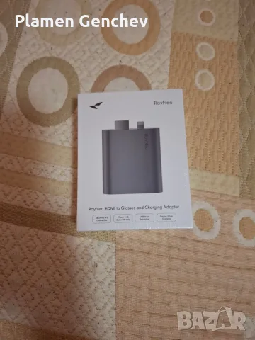 Адаптер HDMI към USB-C RayNeo, поддръжка на Full HD 1080p, 120Hz, включен Lightning към USB-C 