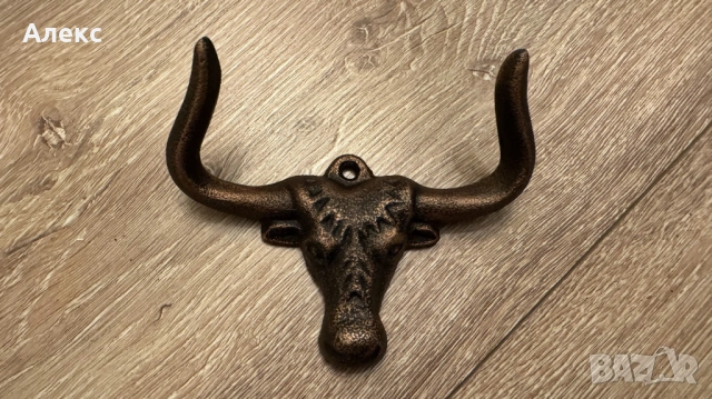 Масивна чугунена закачалка бик., снимка 6 - Закачалки - 52597391