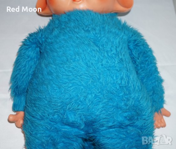 Колекционерска много рядка ГОЛЯМА плюшена играчка синя маймуна Мончичи 60см, снимка 12 - Колекции - 44225880