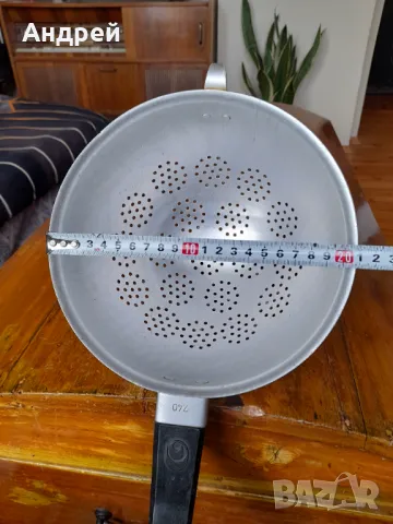 Стара алуминиева цедка,гевгир #11, снимка 5 - Други ценни предмети - 48642988