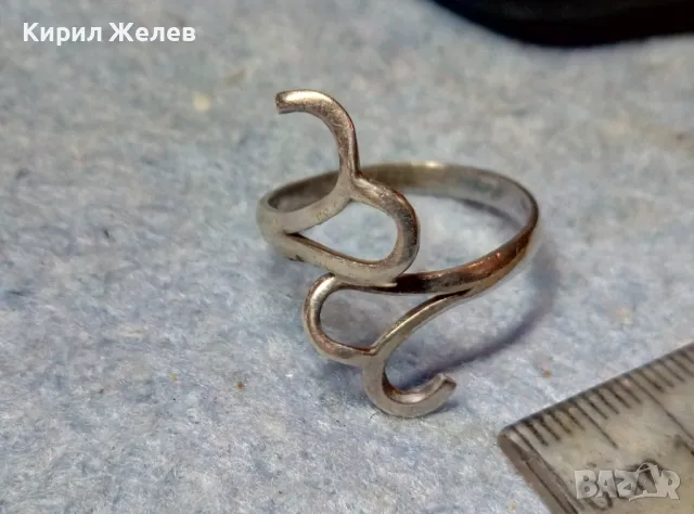ФИН АЖУРНО РЪЧНО ИЗРАБОТЕН СРЕБЪРЕН ПРЪСТЕН СРЕБРО 925 ФЕШЪН АРТ МОДЕЛ БИЖУ 40921