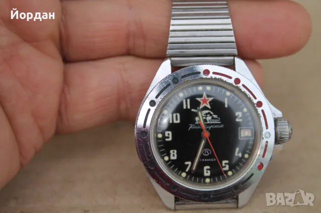 СССР мъжки ръчен часовник ''Восток'' командирски, снимка 2 - Мъжки - 49651879