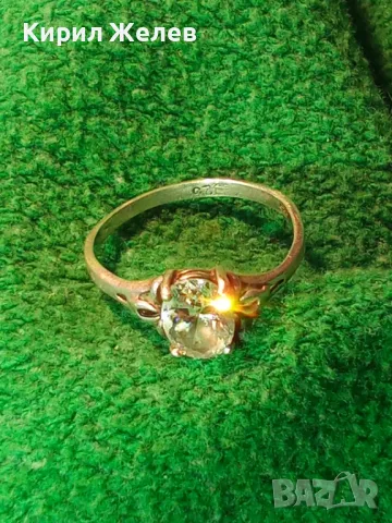 СКЪПОЦЕНЕН СРЕБЪРЕН ПРЪСТЕН СРЕБРО 925 с ЮВЕЛИРНО ФАСЕТИРАН БЛЕСТЯЩ ЦИРКОН 48961, снимка 14 - Пръстени - 49757507