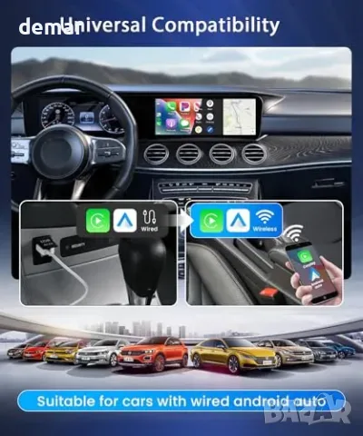 Безжичен CarPlay/Android Auto адаптер за кола (Wireless Carplay), снимка 6 - Аксесоари и консумативи - 55850048