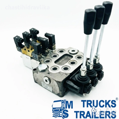 Хидравличен разпределител 3 секции 60л 24v електро-пневматично упр SALAMI, снимка 2 - Части - 54212535