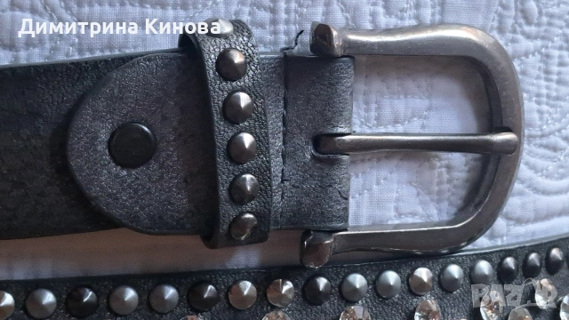 Дамски колан естествена кожа , снимка 2 - Колани - 54106647