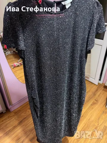 Бляскава нова многоцветна ламе нишка парти коктейлна официална еластична рокля , снимка 6 - Рокли - 48788994