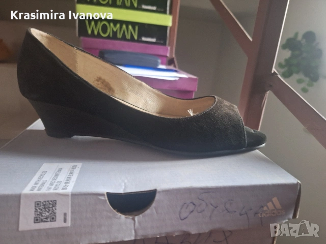 нови обувки естествен велур на платформа , снимка 4 - Дамски ежедневни обувки - 54160526