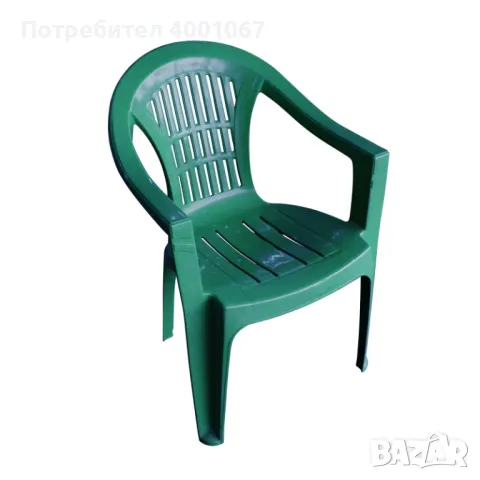 масивен удобен пластмасов стол, снимка 1