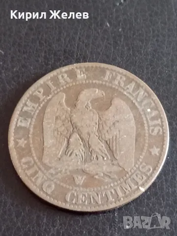 Стара монета 5 сантима 1855г. Франция Наполеон трети 30244, снимка 2 - Нумизматика и бонистика - 48860189