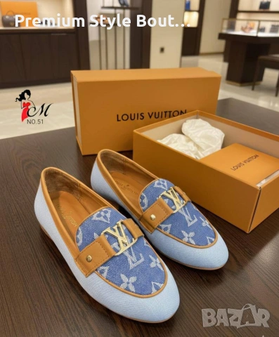 летни обувки от естествена кожа Louis Vuitton , снимка 2 - Дамски ежедневни обувки - 54126433