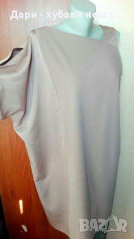 Изискана рокля, в цвят пепел от рози🍀❤2XL,3XL❤🍀арт.4375