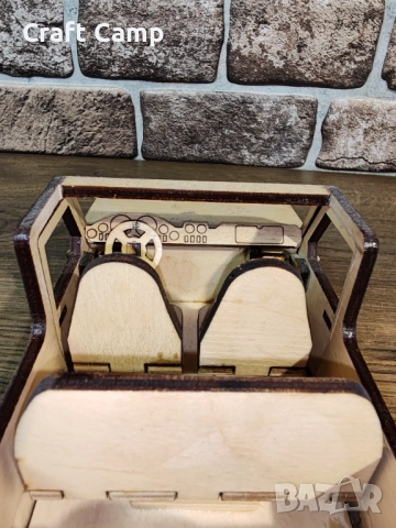 Дървен модел на Джип и Каравана – Craft Camp, снимка 10 - Коли, камиони, мотори, писти - 52738202