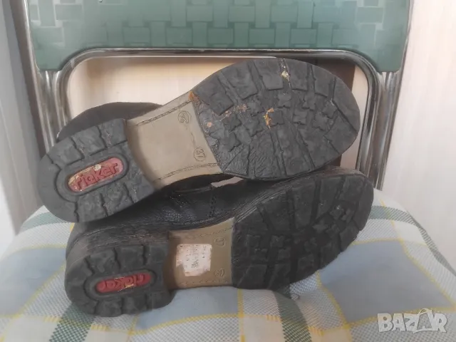 RIEKER 100% оригинални ботуши с подплата от естествена вълна, снимка 4 - Дамски ботуши - 48556617