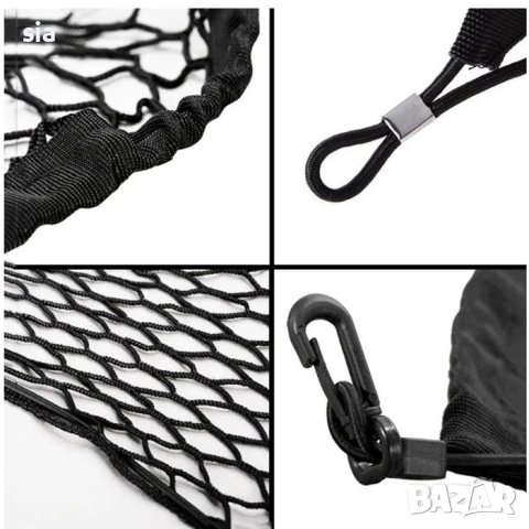 Мрежа за багажник, 125*30СМ, с 4 адаптора и куки , снимка 3 - Аксесоари и консумативи - 42903641