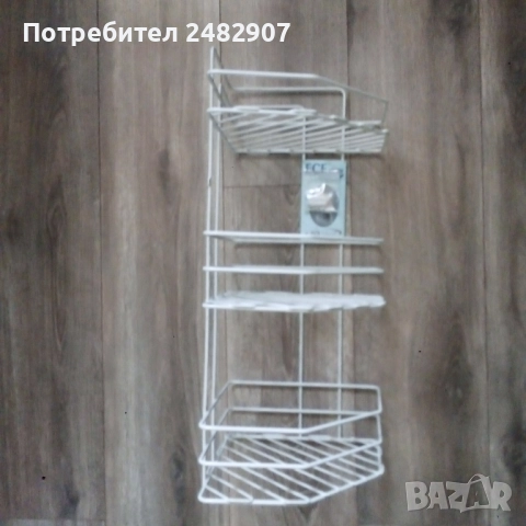 Ъглова етажерка за баня, снимка 3 - Етажерки - 52251327