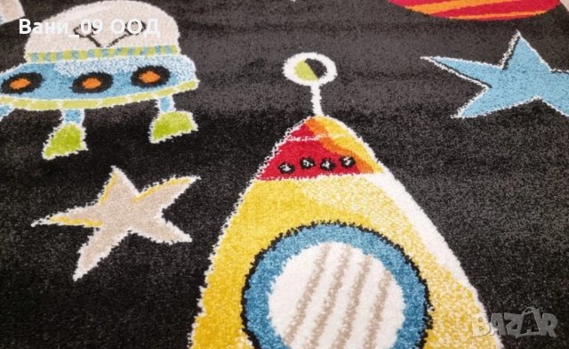 120х170см Детски килим "Космос", снимка 3 - Килими - 40841230