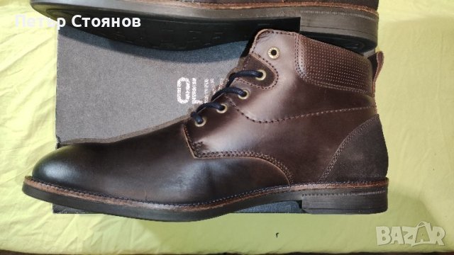 Чудесни мъжки кларкове от естествена кожа Oliver Jackob №46, снимка 4 - Мъжки боти - 42173620