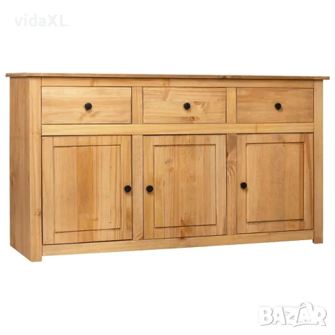 vidaXL Сайдборд, 135x40x80 см, бор масив, стил Панама（SKU: 282703）
