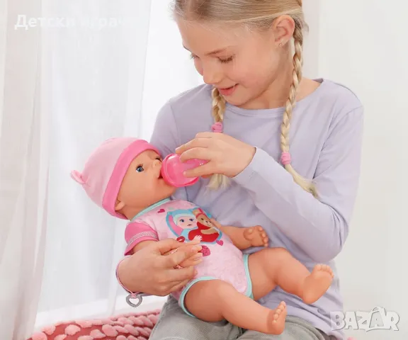 Baby Born Кукла Емма 43 см, интерактивно бебе, с аксесоари, снимка 3 - Кукли - 50182238