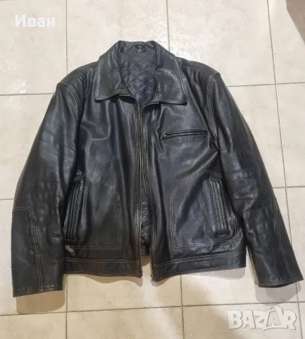 Мъжко кожено яке  Dicano leather  XL, снимка 3 - Якета - 56547527
