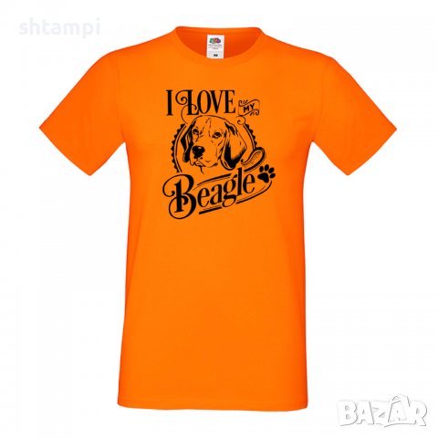 Мъжка тениска I Love My Beagle Dog,Куче, животно,подарък,изненада, снимка 7 - Тениски - 36932769