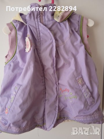 Детско елече за момиченце година, година и половина, снимка 2 - Жилетки и елечета за бебе - 40446225